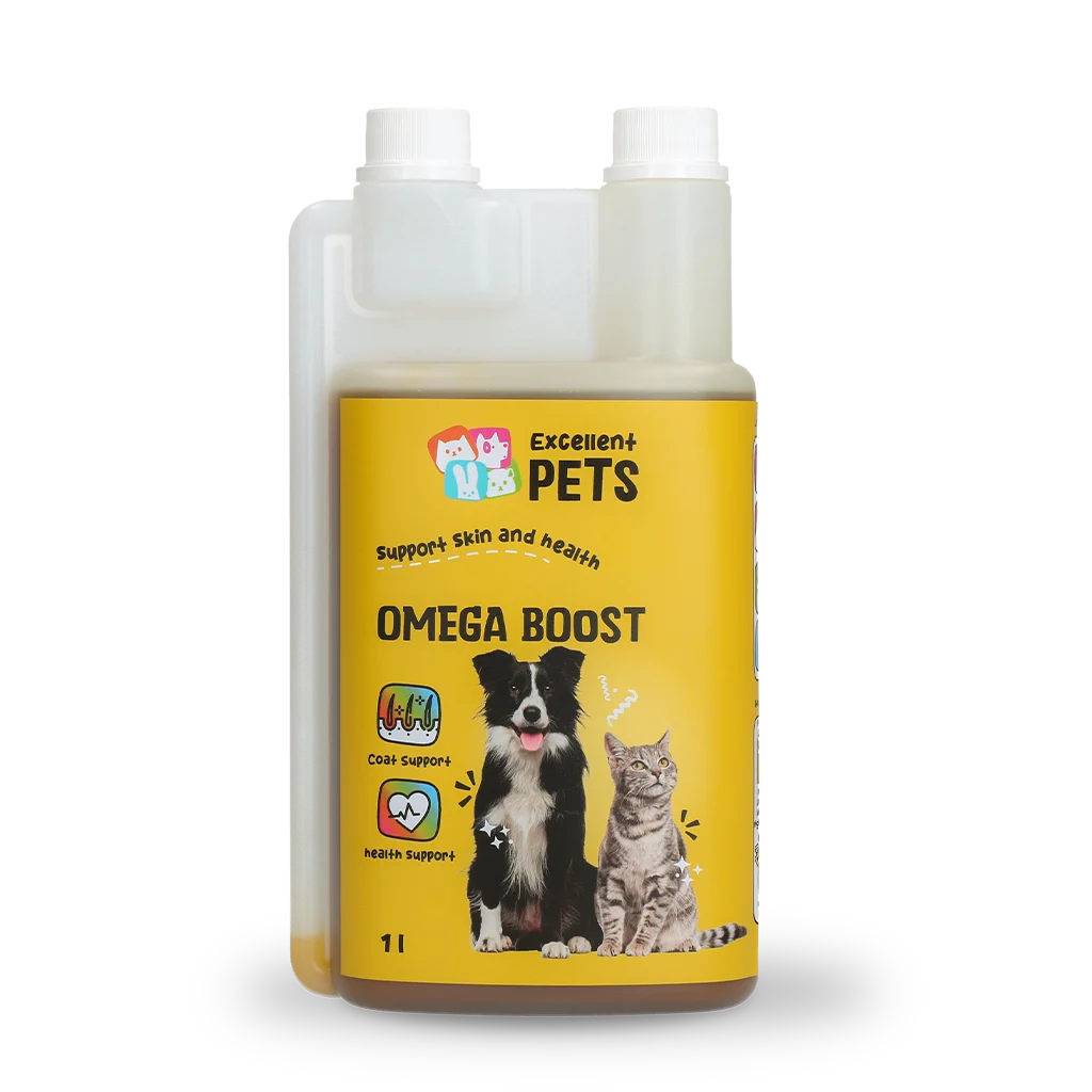 Olio omega per cani con oli vegetali, 1 l – Excellent Pets Omega Boost - immagine 1