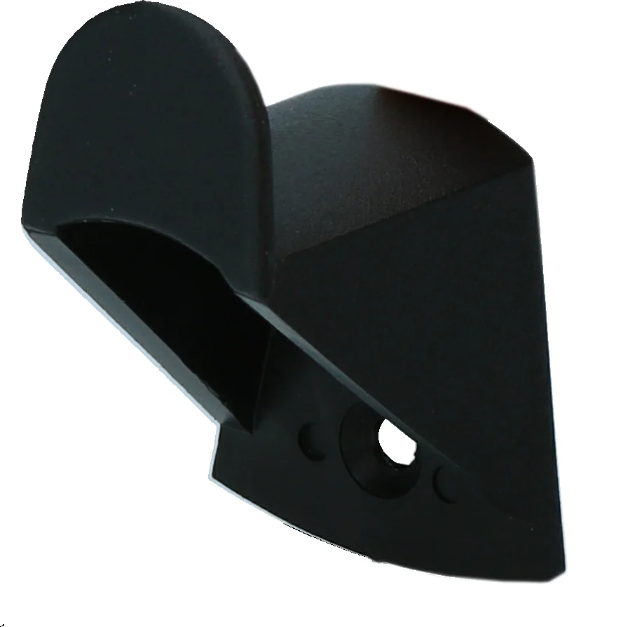 OPHA005.jpg Gancio in plastica per cavezze, nero, 3,5 x 3 cm – Vplast - immagine 1