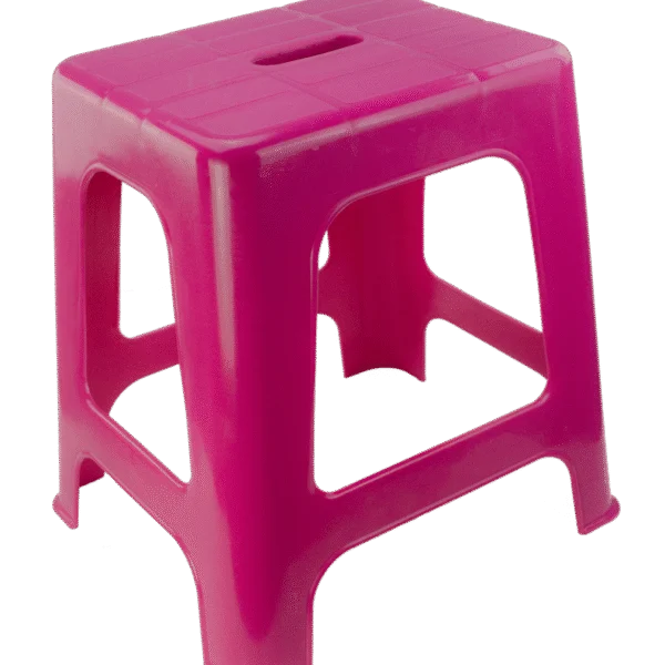 Montatoio e seduta con 1 gradino, rosa, altezza 41 cm – Vplast