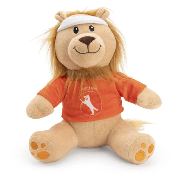 Peluche a forma di leone per cani, arancione, 28 cm – Holland Oranje Leeuw M