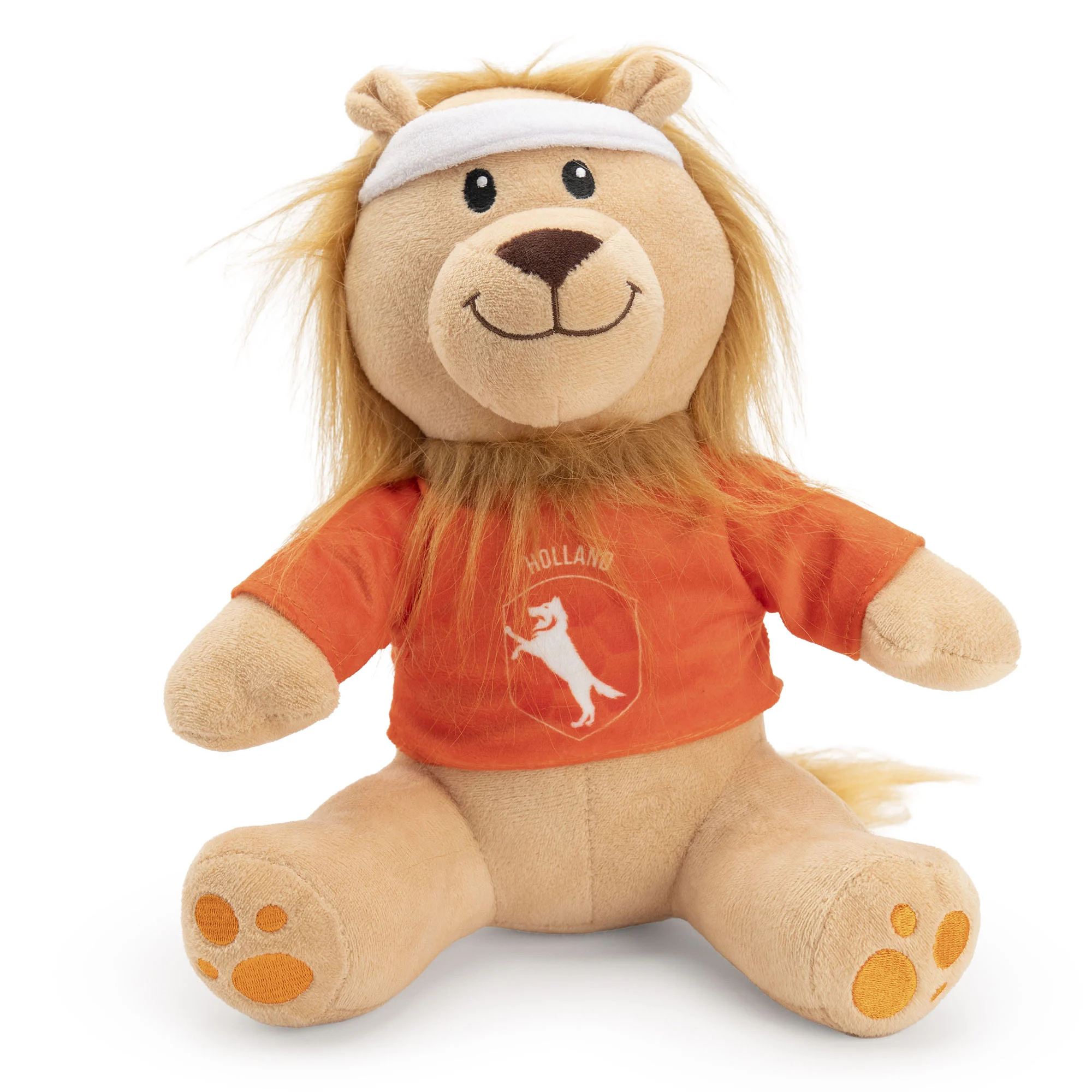 Peluche a forma di leone per cani, arancione, 28 cm – Holland Oranje Leeuw M - immagine 1