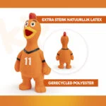 Gioco per cani in lattice a forma di gallina, arancione – Gallina WK - immagine 3