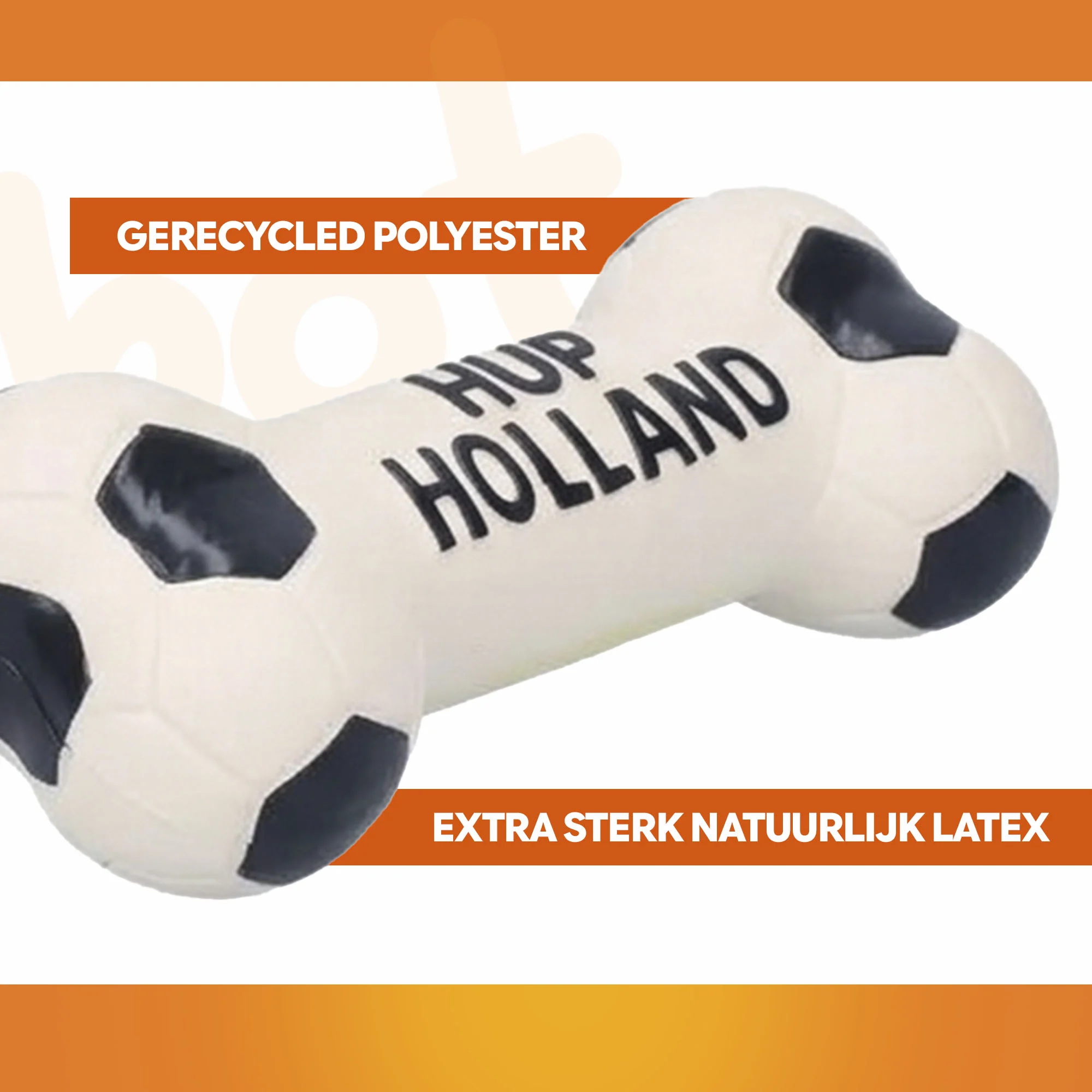 Gioco per cani a forma di osso in lattice, arancione – Osso Holland WK - immagine 3