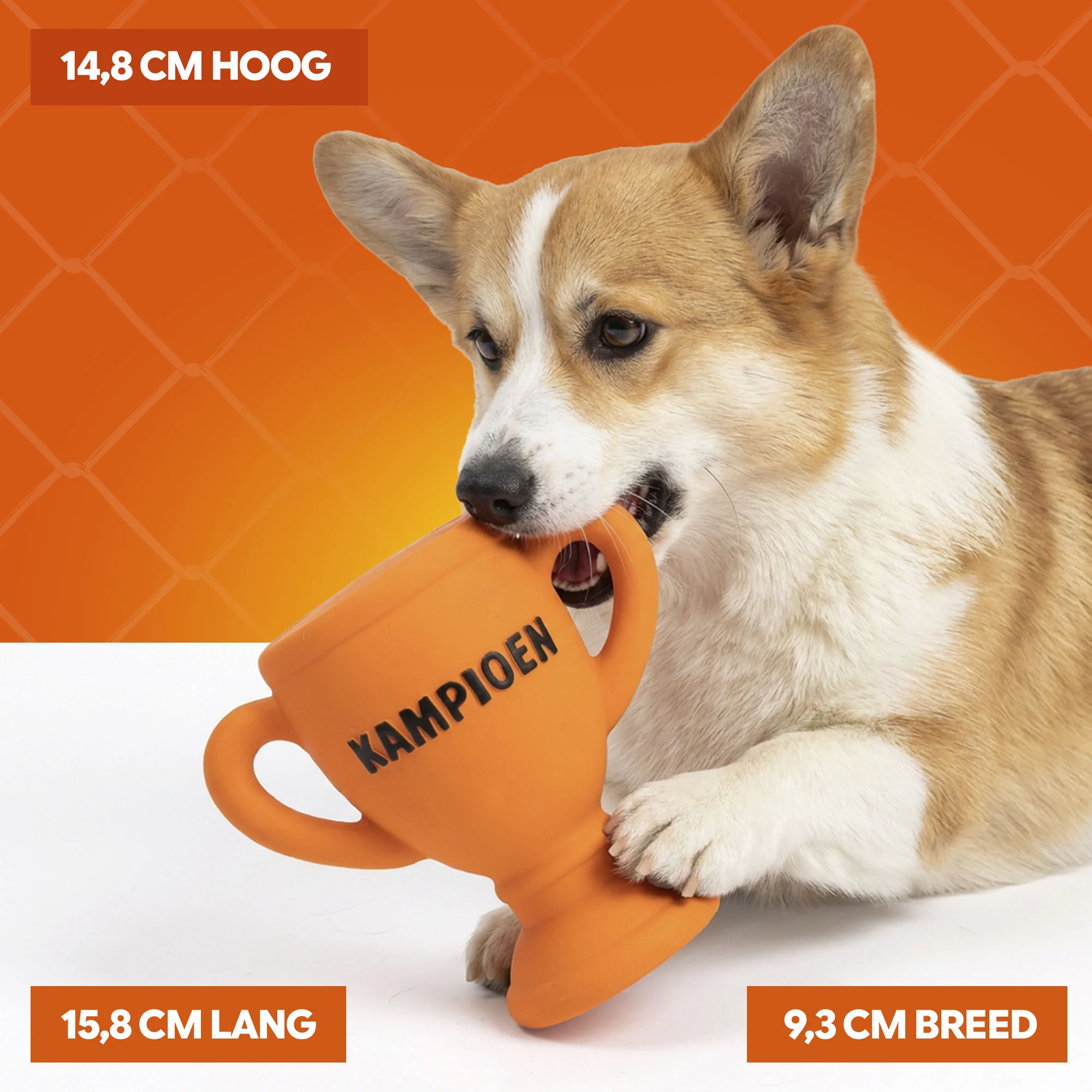Giocattolo per cani a forma di coppa in lattice, arancione – Holland Coppa dei Mondiali - immagine 4