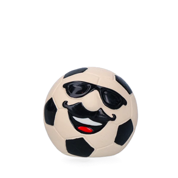 Giocattolo per cani in lattice con squeaker, arancione, M – Holland Mr. WK Soccer