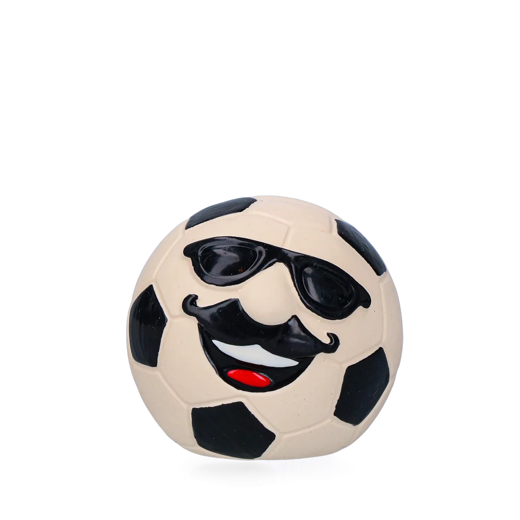 Giocattolo per cani in lattice con squeaker, arancione, M – Holland Mr. WK Soccer - immagine 1