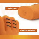 Gioco per cani a forma di guanto in lattice, arancione – Holland WK Handschoen - immagine 5