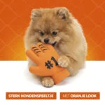 Gioco per cani a forma di guanto in lattice, arancione – Holland WK Handschoen - immagine 6