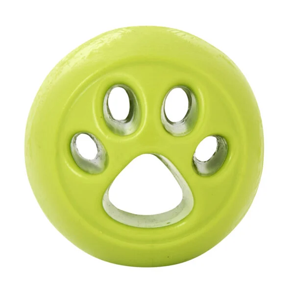Palla dispenser per cani in TPE, verde, 6 x 6 cm – Outward Hound (Kyjen) Orbee-Tuff Nooks