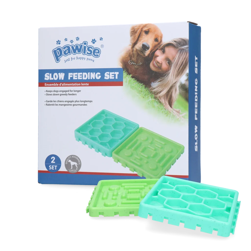 Set di ciotole anti ingozzamento con ventose – Pawise Slow Feeding Set - immagine 1