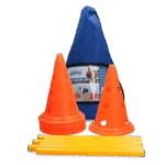 Set agility per cani con 6 coni e 3 aste – Pawise Dog Agility Training Set
