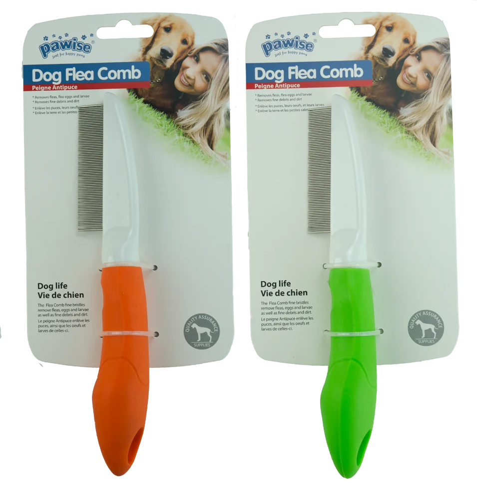 Pettine antipulci per cani con 70 denti, 21 cm – Pawise Dog Flea Comb - immagine 1