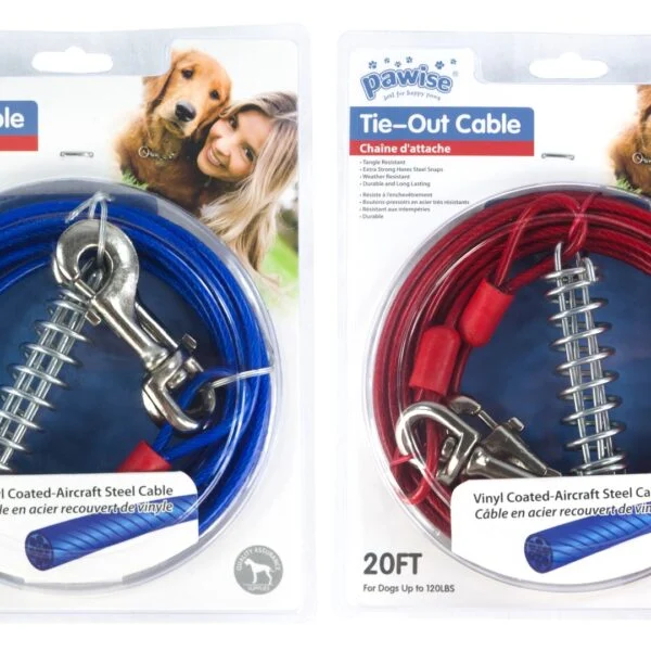 Cavo di ancoraggio in acciaio rivestito in vinile, 7 m – Pawise Tie Out Heavy Duty