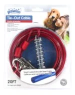 Cavo di ancoraggio in acciaio rivestito in vinile, 7 m – Pawise Tie Out Heavy Duty - immagine 2
