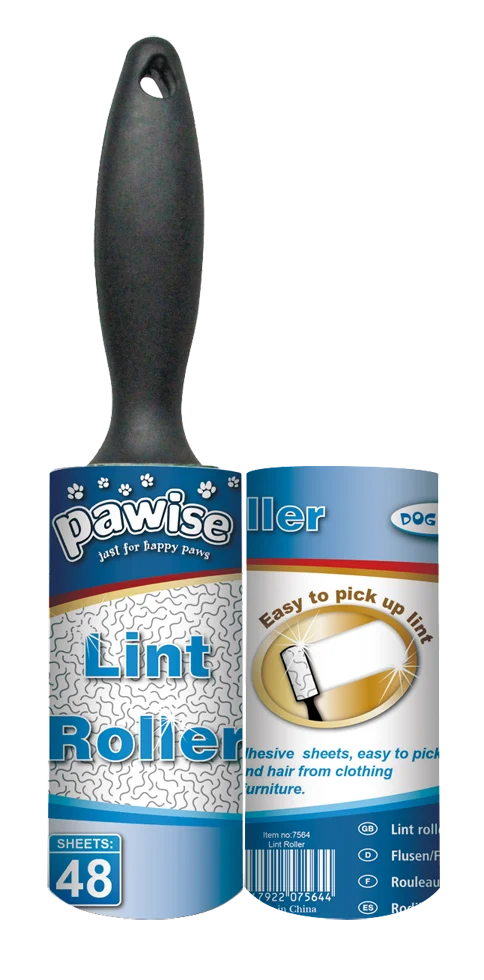 Rullo levapelucchi con 2 x 48 fogli adesivi – Pawise - immagine 1