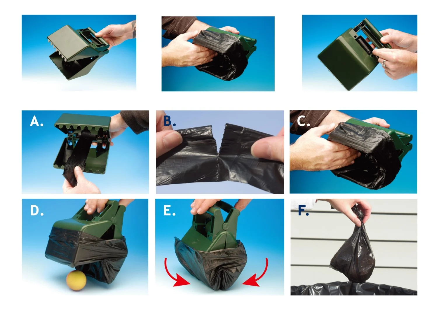 Paletta per le deiezioni del cane per erba e marciapiede, con 12 sacchetti, 13,6 x 19 cm, Pawise Waste Scooper - immagine 1