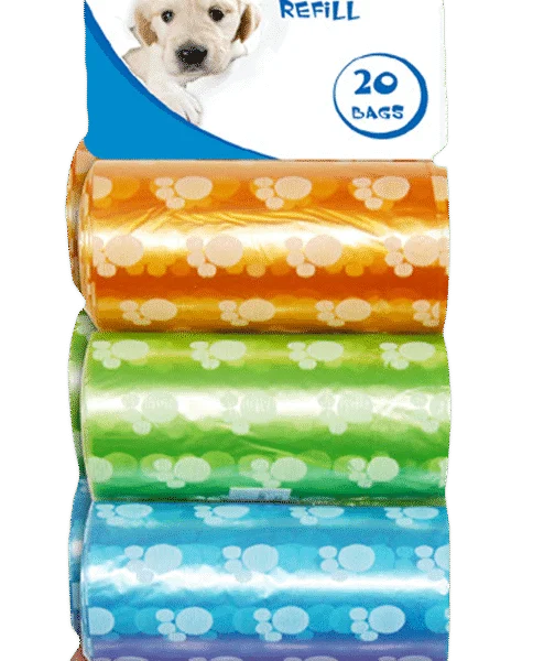 Ricariche di sacchetti per le deiezioni, 8 rotoli da 20 pezzi, Pawise Refill Poop Bag 8-pack