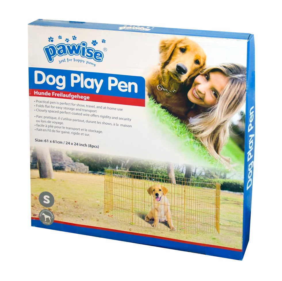 Recinto per cani pieghevole, 8 pannelli da 60 x 60 cm – Pawise Dog Play Pen S - immagine 1