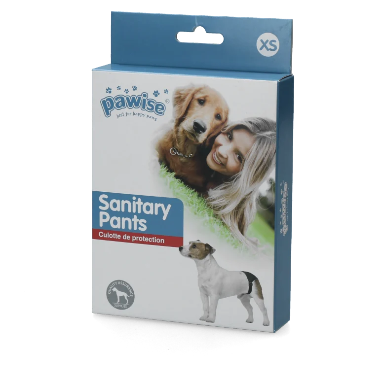 Mutandina igienica per cani con 1 assorbente, circonferenza addominale da 16 a 23 cm – Pawise Sanitary Pants XS - immagine 1