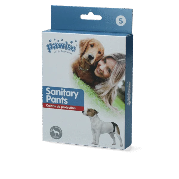 Mutandina igienica per cani con 1 telo assorbente, circonferenza addominale da 24 a 31 cm – Pawise Sanitary Pants S
