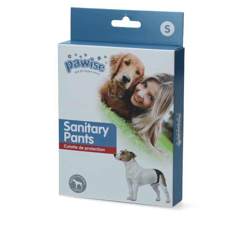 Mutandina igienica per cani con 1 telo assorbente, circonferenza addominale da 24 a 31 cm – Pawise Sanitary Pants S - immagine 1