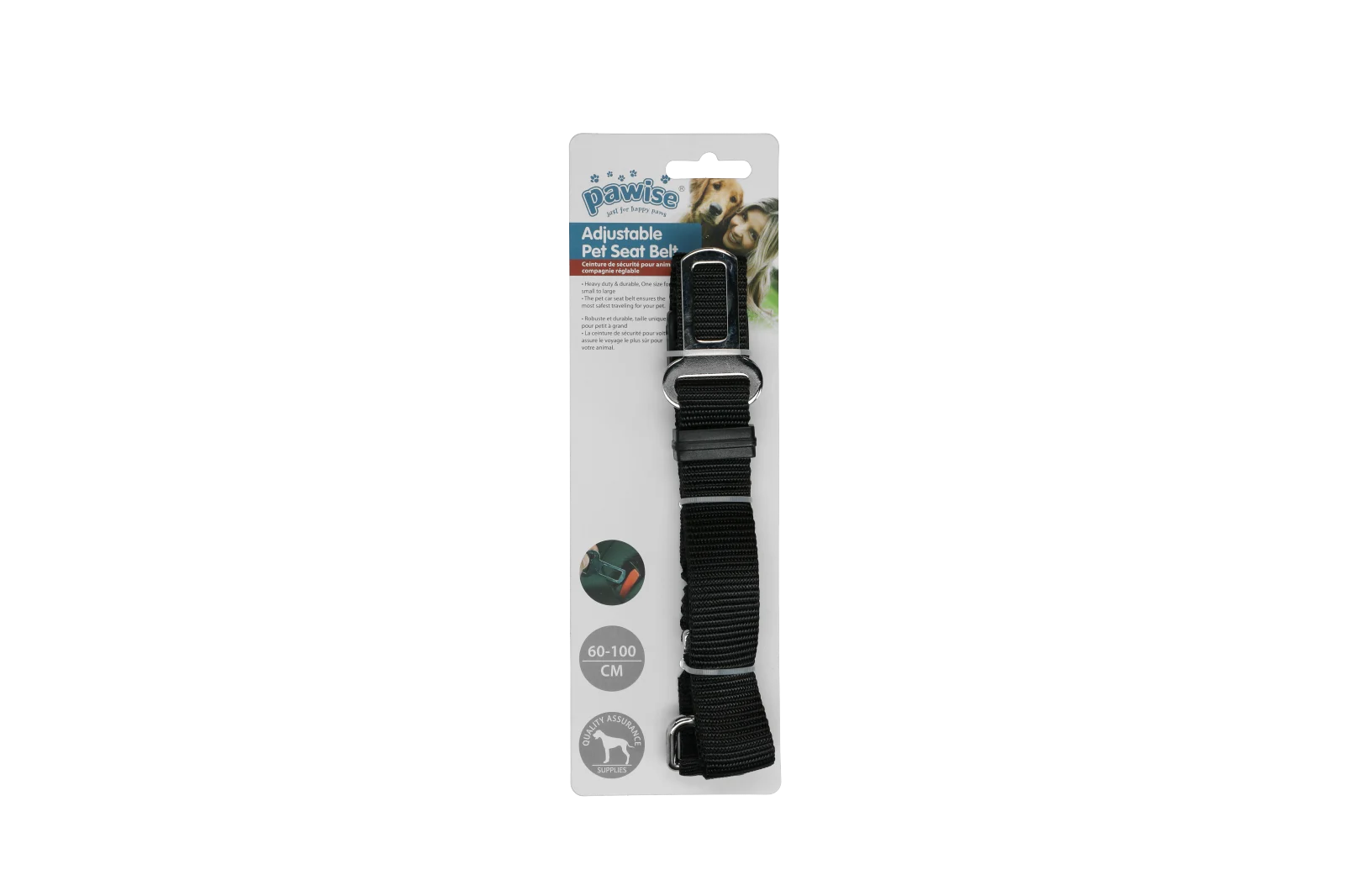 Cintura regolabile per auto per cani, da 60 a 100 cm – Pawise Dog Safety Belt - immagine 1