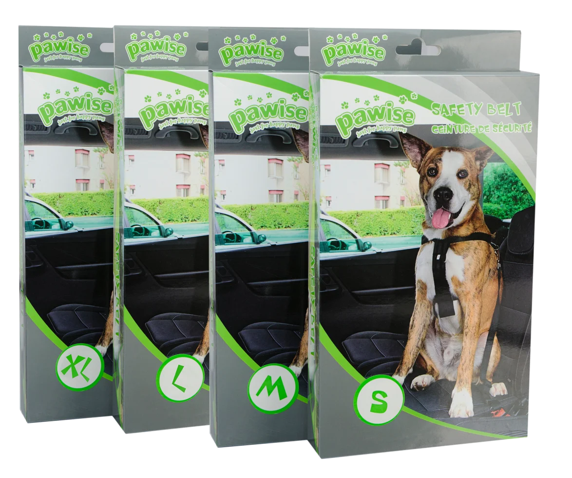 Cintura auto per cani con pettorina, circonferenza da 30 a 60 cm – Pawise Safety Belt S - immagine 1