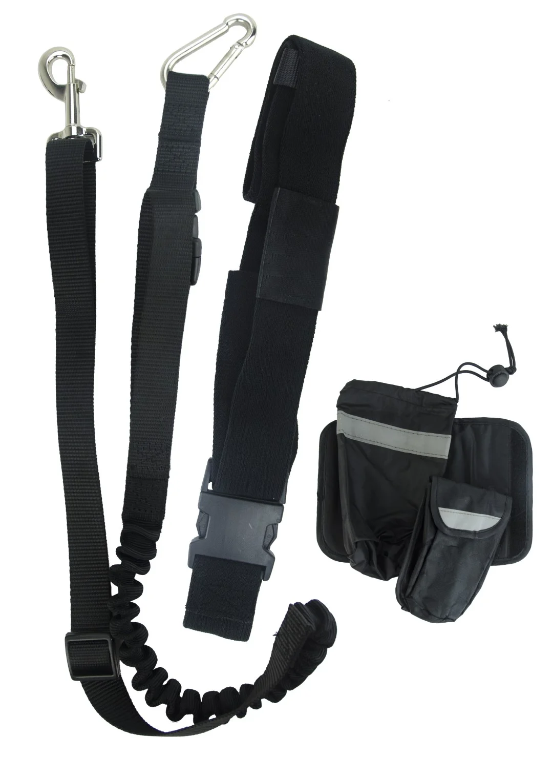 Guinzaglio hands free per cani per correre con estremità elastica da fissare alla cintura – Pawise Hands Free Doggy Jogger Kit - immagine 2
