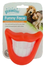 Gioco per cani con squeaker per selfie – Pawise Funny Face Big Tooth
