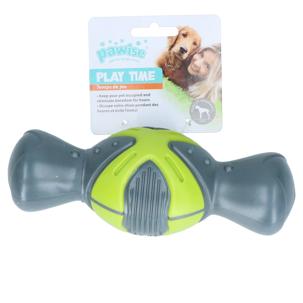 PAWI14464.png Gioco per cani con squeaker a forma di osso e scanalature, 19 cm – Pawise Play Time Squeaky Bone - immagine 1
