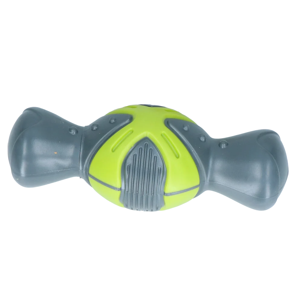 Gioco per cani con squeaker a forma di osso e scanalature, 19 cm – Pawise Play Time Squeaky Bone - immagine 2