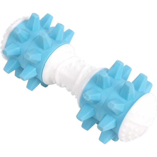 Manubrio gioco per cani con suono quando si muove, colori assortiti – Pawise Giggle Toy Dumbbell