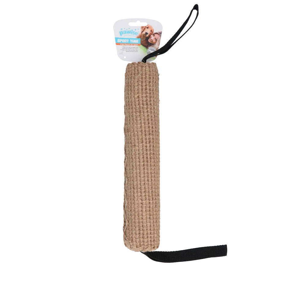 Rullo da riporto in iuta con maniglie, 32 cm – Pawise Jute Biting Roll - immagine 1