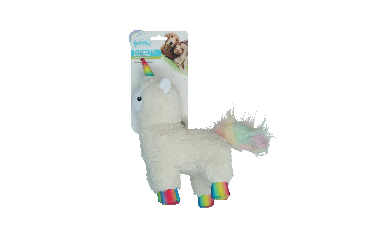 Peluche per cani lama con coroncina e squeaker – Pawise Sequine Pet Lama - immagine 1