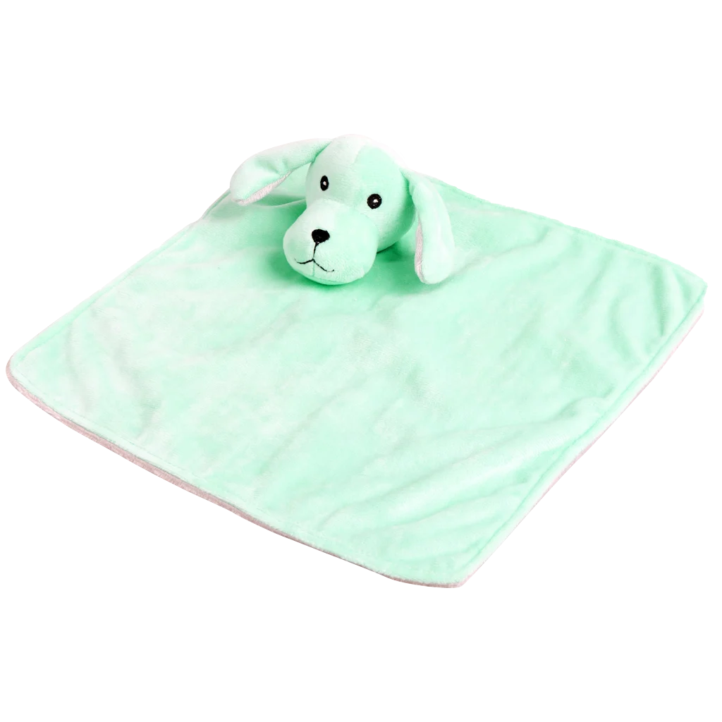 Copertina per cuccioli con peluche e squeaker, colori assortiti – Pawise Puppy Life Blanket Toy - immagine 1