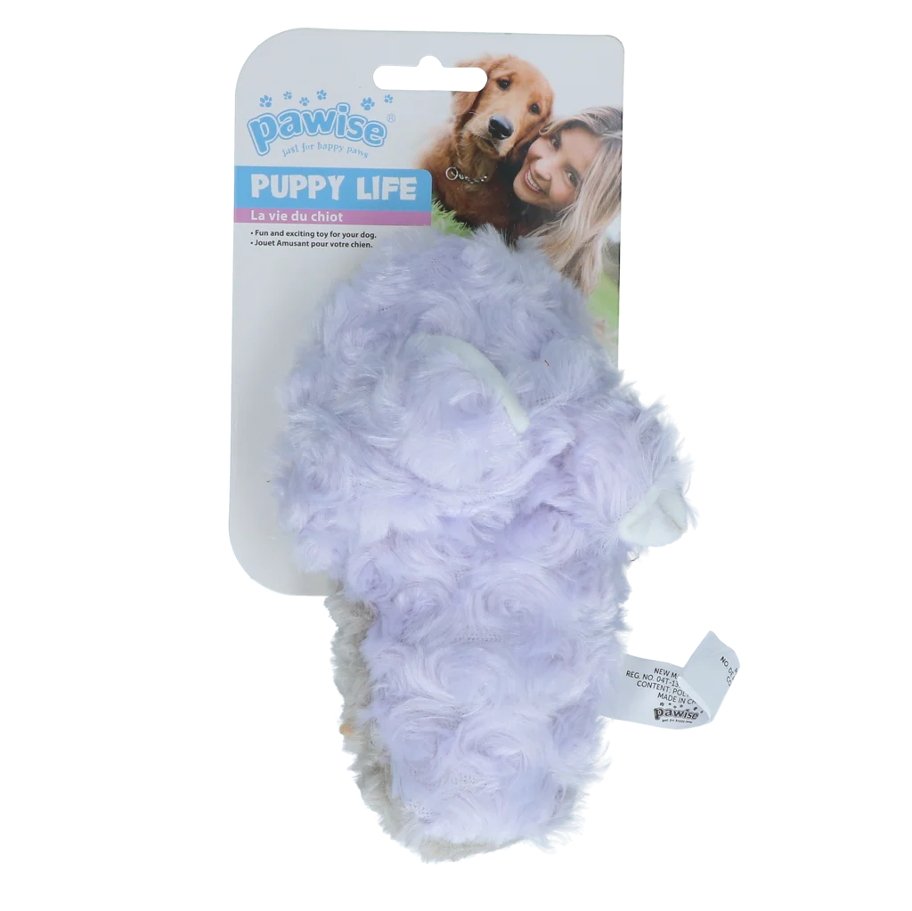Gioco morbido a forma di ciabatta per cuccioli con squeaker – Pawise Puppy Life My Slipper - immagine 3