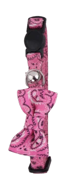 Collare per gatti con fiocco rosa – Pawise Cat Collar With Bowknot