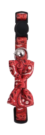 Collare per gatti con fiocco rosso – Pawise Cat Collar With Bowknot