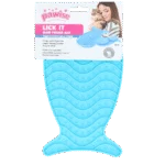 Tappetino da leccare per gatti a forma di pesce con 2 ventose, 23 x 13 cm – Pawise Lick It