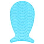 Tappetino da leccare per gatti a forma di pesce con 2 ventose, 23 x 13 cm – Pawise Lick It - immagine 2