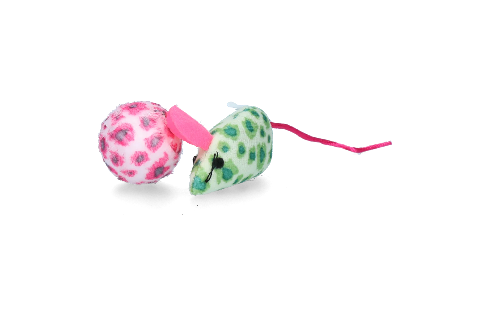 Set di giochi per gatti con topolino e pallina, erba gatta, 2 pezzi – Pawise Cat Toy - Mice & Ball - immagine 5