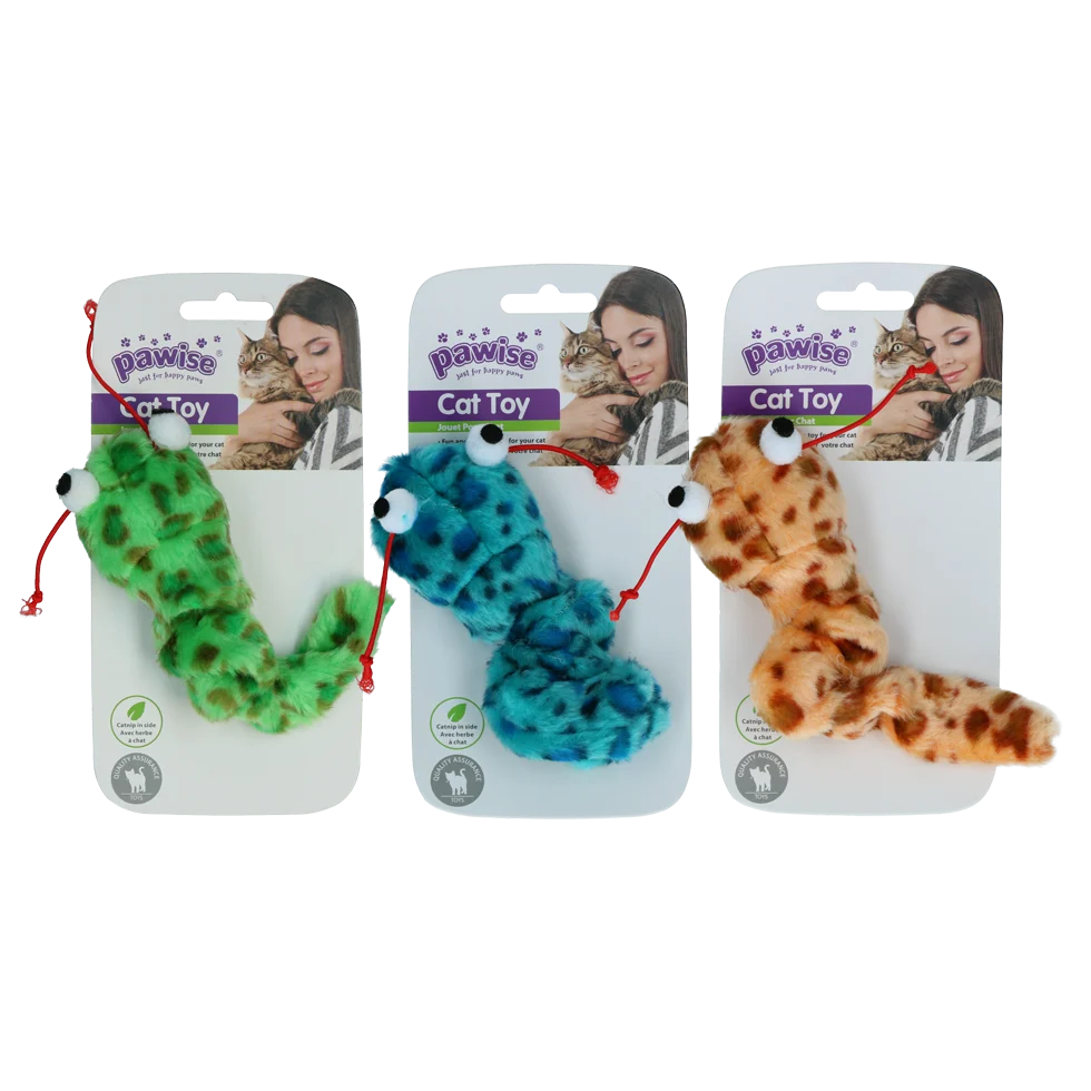 Gioco interattivo per gatti con coda vibrante estraibile ed erba gatta, 16 cm – Pawise Interactive Cat Toy - immagine 1