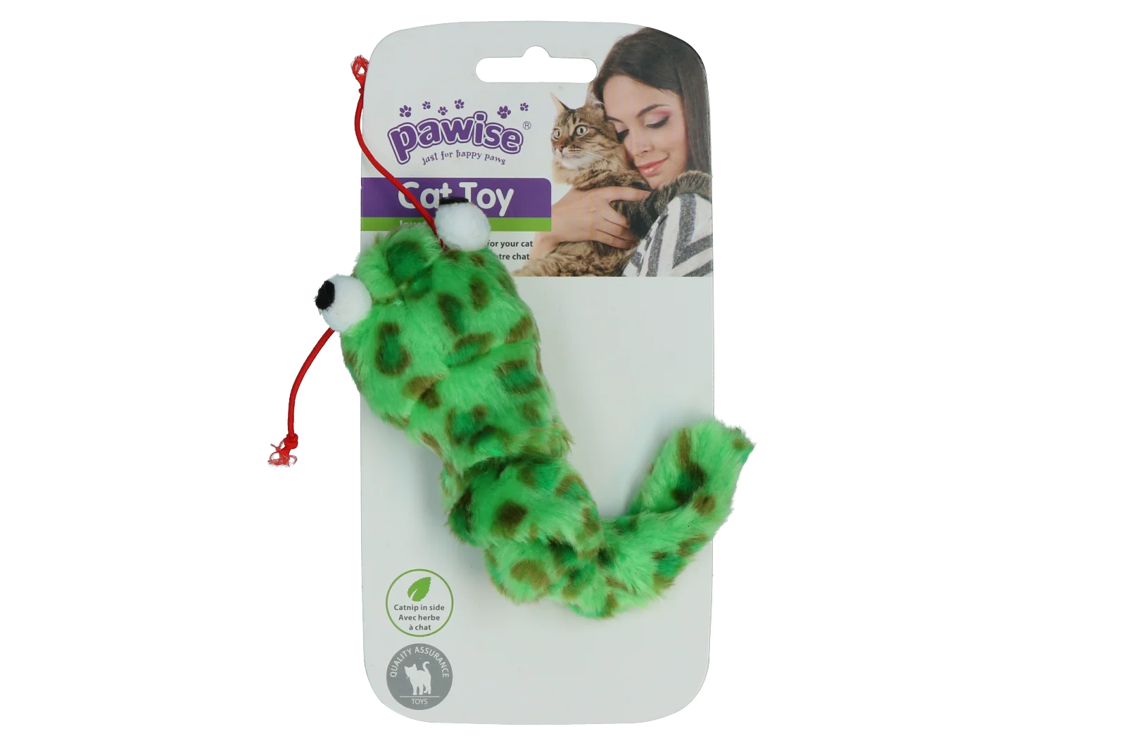 Gioco interattivo per gatti con coda vibrante estraibile ed erba gatta, 16 cm – Pawise Interactive Cat Toy - immagine 2