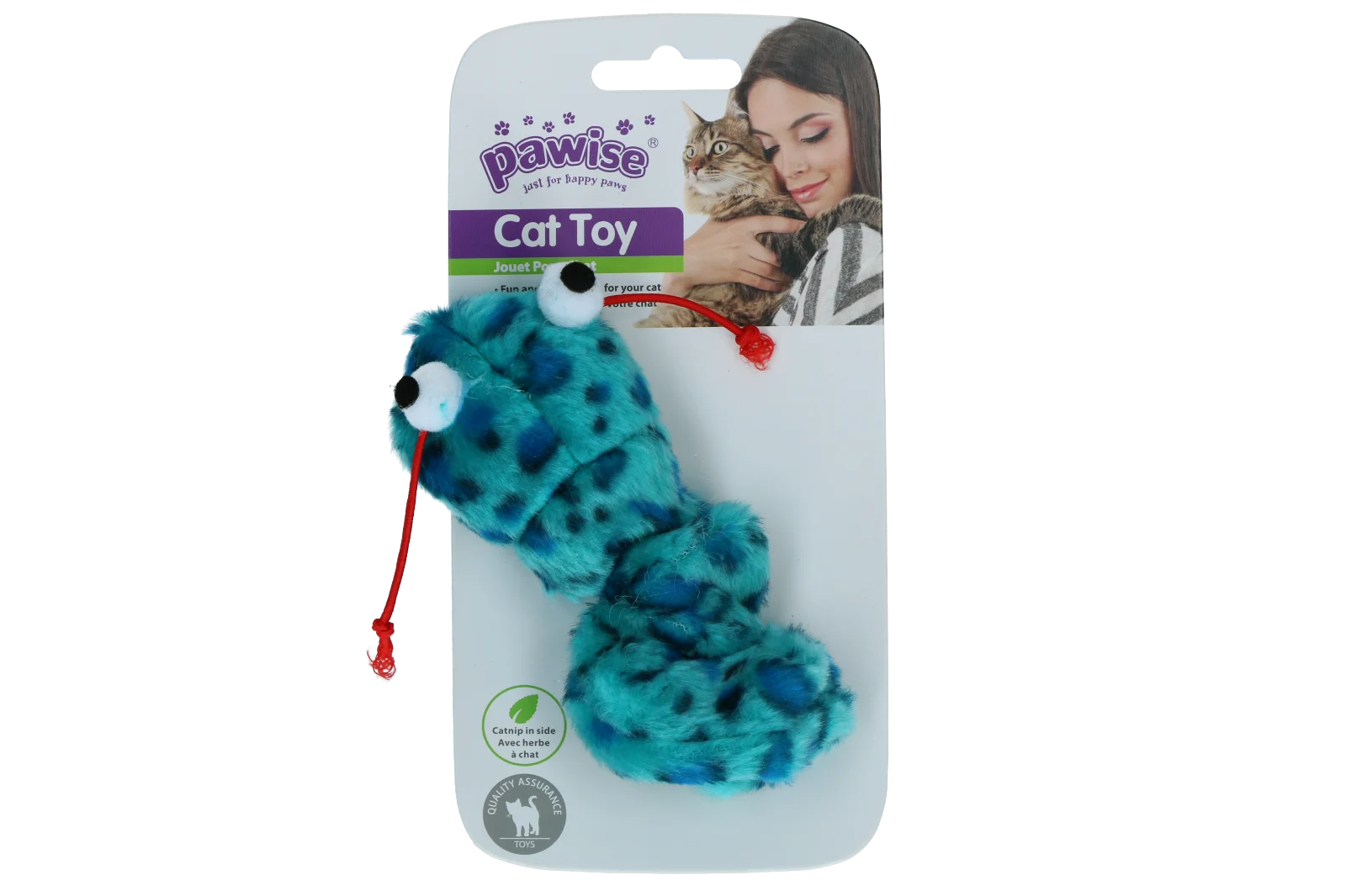 Gioco interattivo per gatti con coda vibrante estraibile ed erba gatta, 16 cm – Pawise Interactive Cat Toy - immagine 3