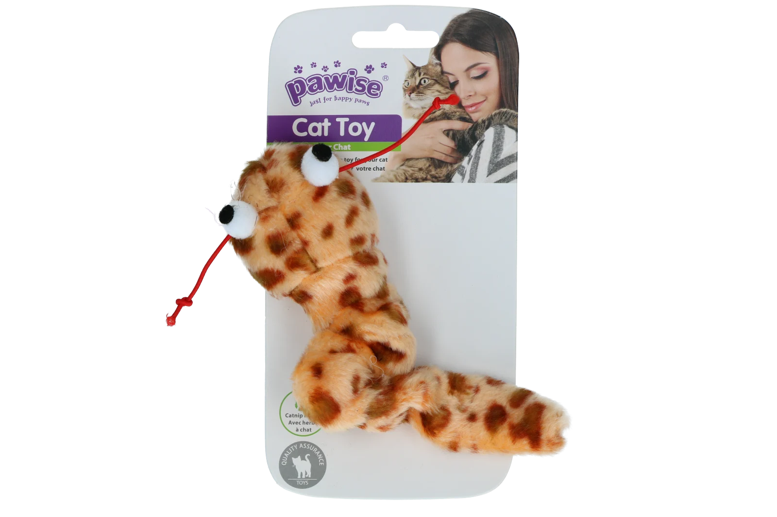 Gioco interattivo per gatti con coda vibrante estraibile ed erba gatta, 16 cm – Pawise Interactive Cat Toy - immagine 4