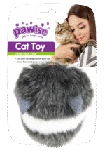 Topolino giocattolo in peluche vibrante con anello da tirare – Pawise Vibrating Mouse