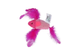 Pesce gioco per gatti con erba gatta e piumette – Pawise 100% Catnip Toy Vis - immagine 4