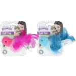 Gioco a forma di uccellino per gatti con catnip e piume – Pawise 100% Catnip Toy Vogel