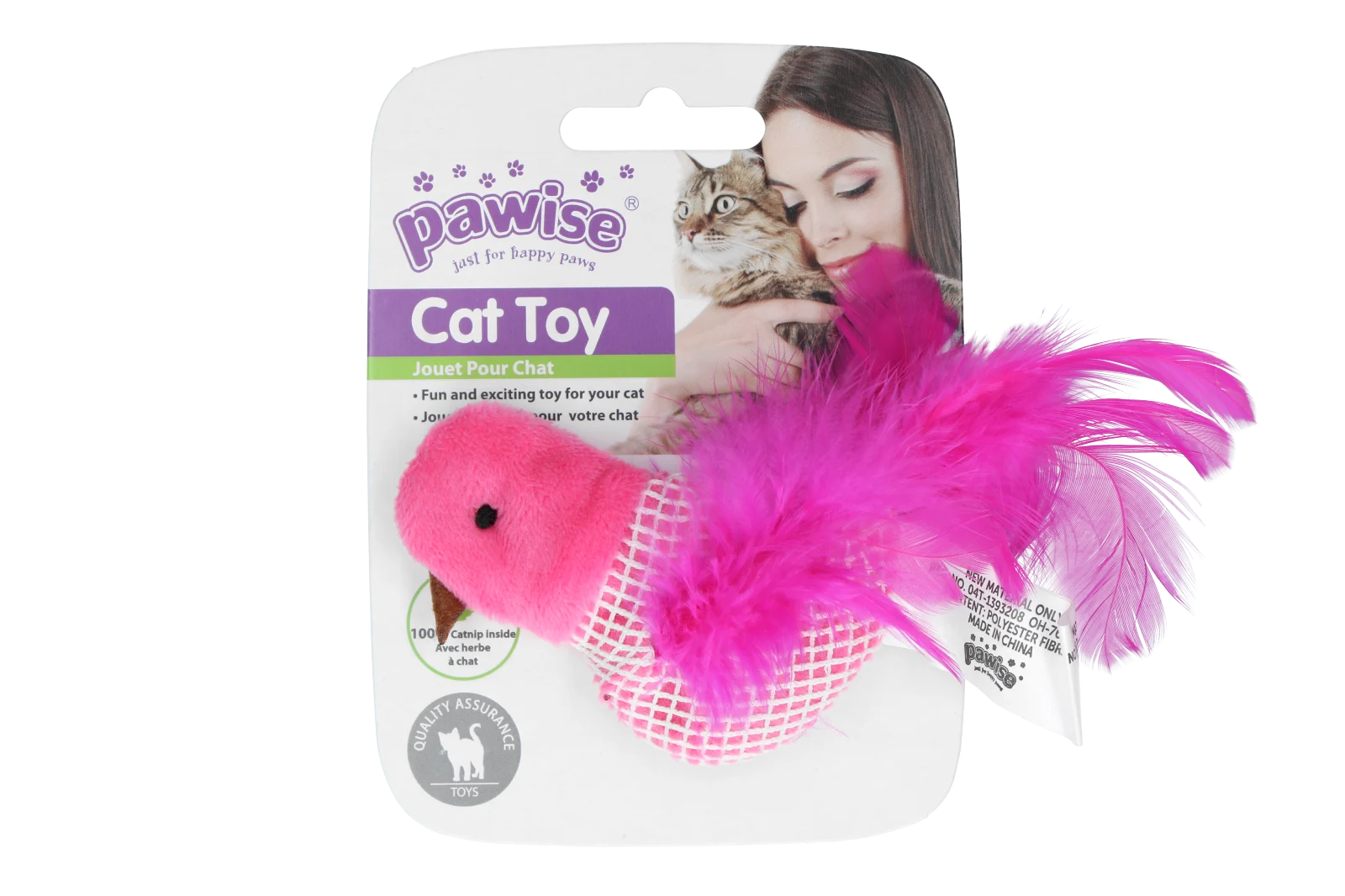 Gioco a forma di uccellino per gatti con catnip e piume – Pawise 100% Catnip Toy Vogel - immagine 2