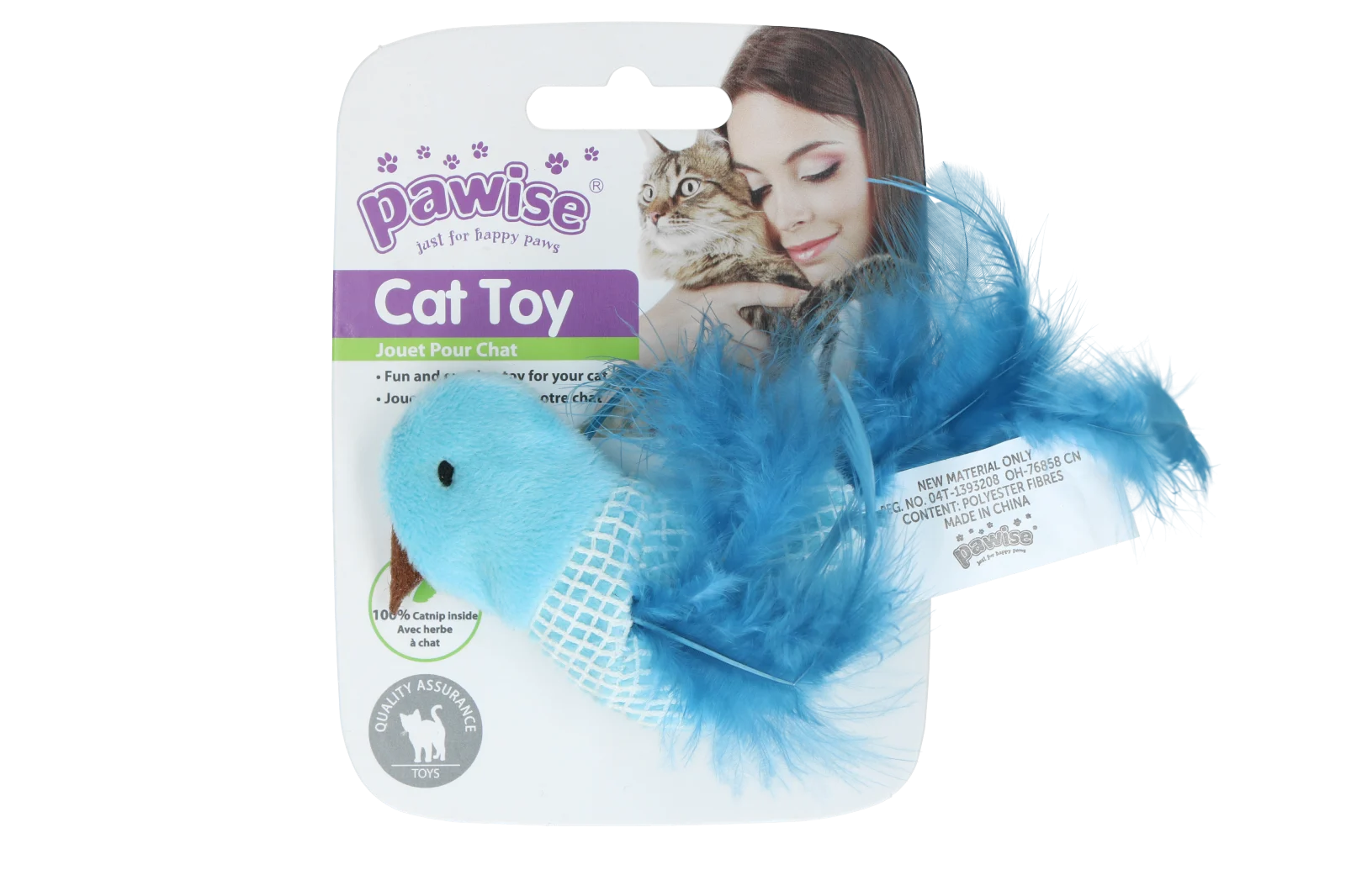 Gioco a forma di uccellino per gatti con catnip e piume – Pawise 100% Catnip Toy Vogel - immagine 3